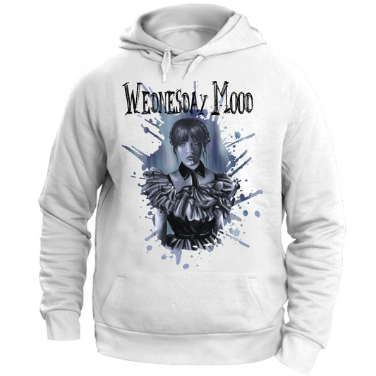 Felpa Unisex con Cappuccio T-SHIRT WOMAN WEDNESDAY MOOD