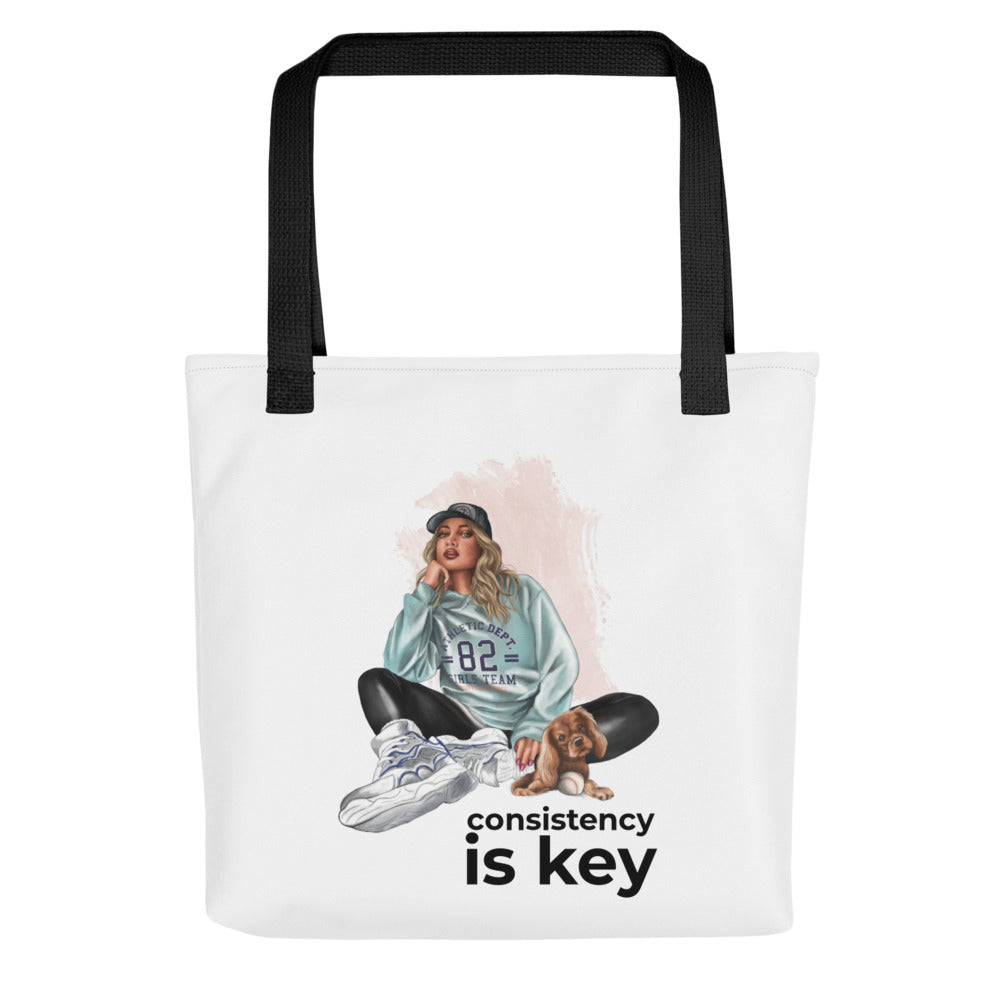 Tote bag GIRL AND DOG