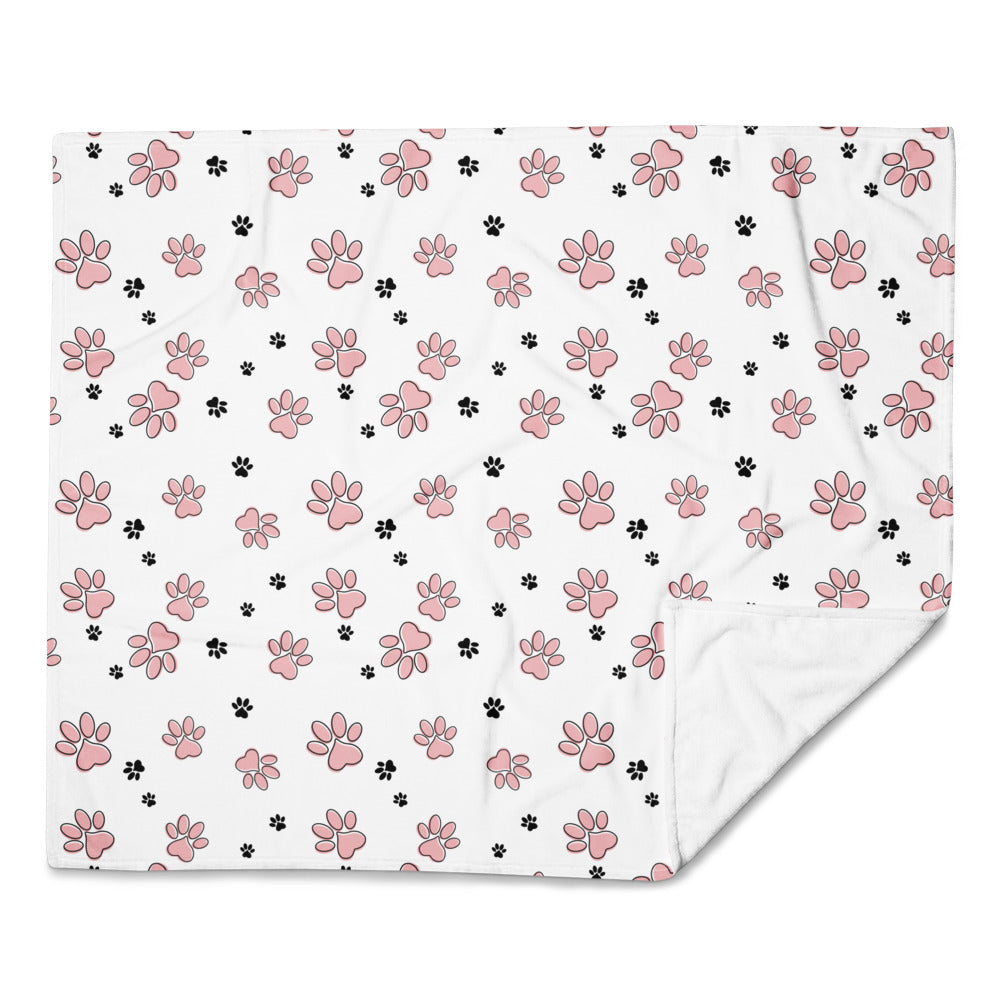 Throw Blanket pink Paw