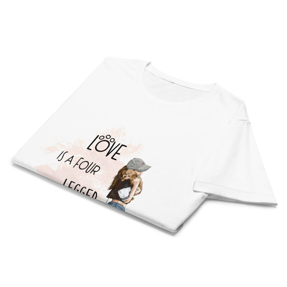 Women’s basic softstyle t-shirt GIRL AND DOG 2