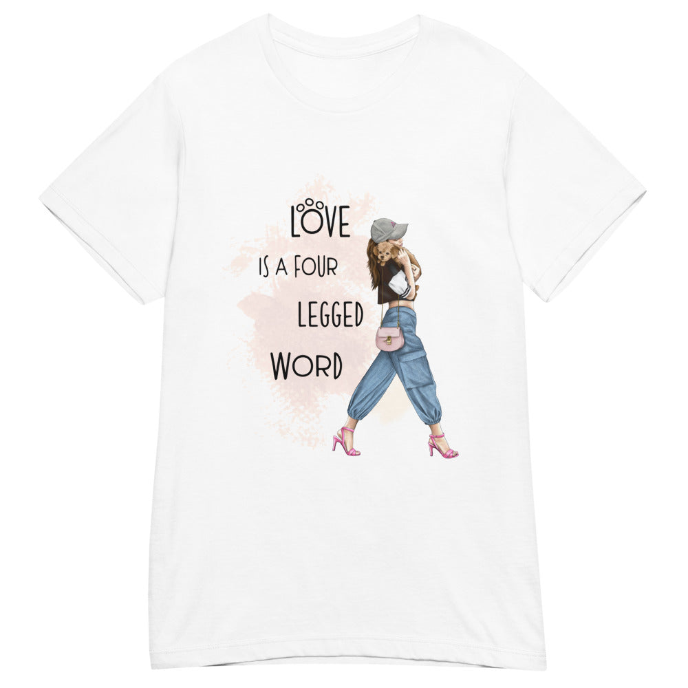 Women’s basic softstyle t-shirt GIRL AND DOG 2